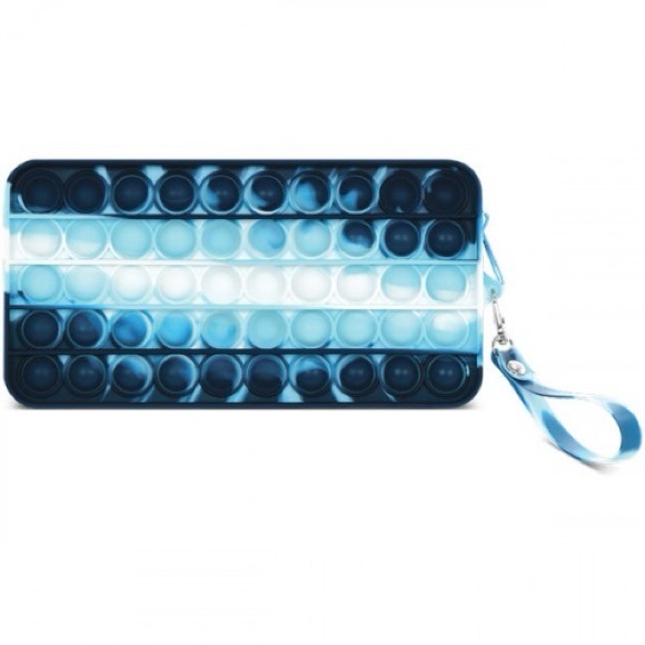 POP IT Pencil Case Swirl Tie Dye Popper Wristlet NEW - Picture 5 of 5
